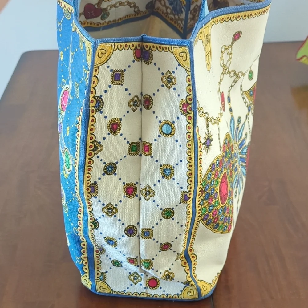 Brighton Jewel-Embellished Design Canvas Tote - Picture 3 of 8